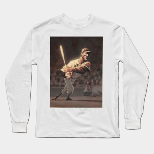 Lou Gehrig Long Sleeve T-Shirt by JamesBennettArt